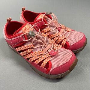 NEW Chaco Shoes Girls 6 red pink orange water hiking outdoor casual junior